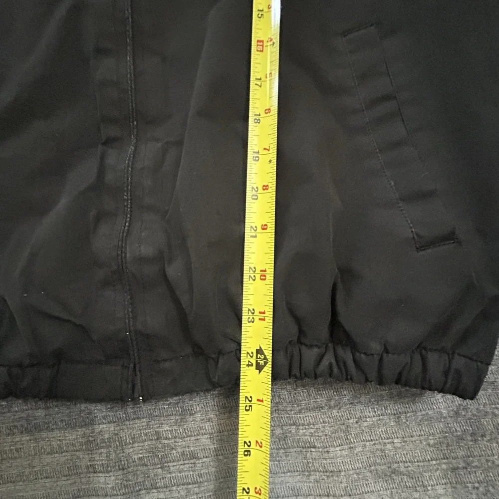 U.S. Polo Assn. Harrington Jacket Mens L Black Lined Lightweight Zip Up Golf RL